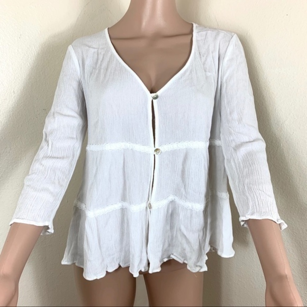 Show Me Your Mumu women’s Top blouse white Sz S